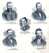 I.K. White, C.G. Shull, J.E. Lester, G.A. Ide, G.W. McGinnis, Union County 1876